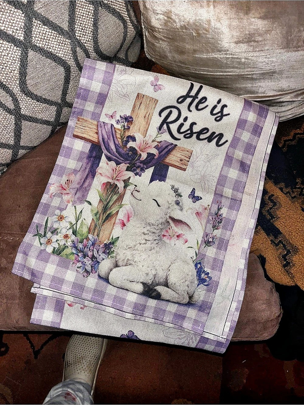 Easter He Is Risen Kitchen Towels